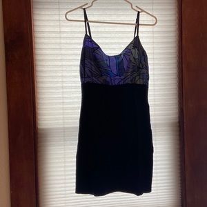 Free People jersey and lace LBD
